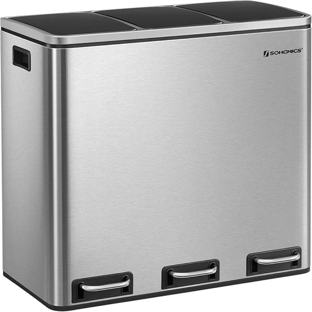 #新品未使用　分別しやすい　ゴミ箱 ダストボックス ペダル式 3×18L