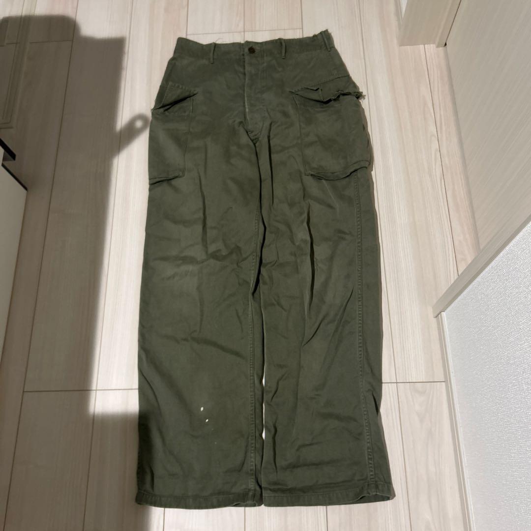 60's U.S.ARMY コットンポプリン ジャングルファティーグパンツ