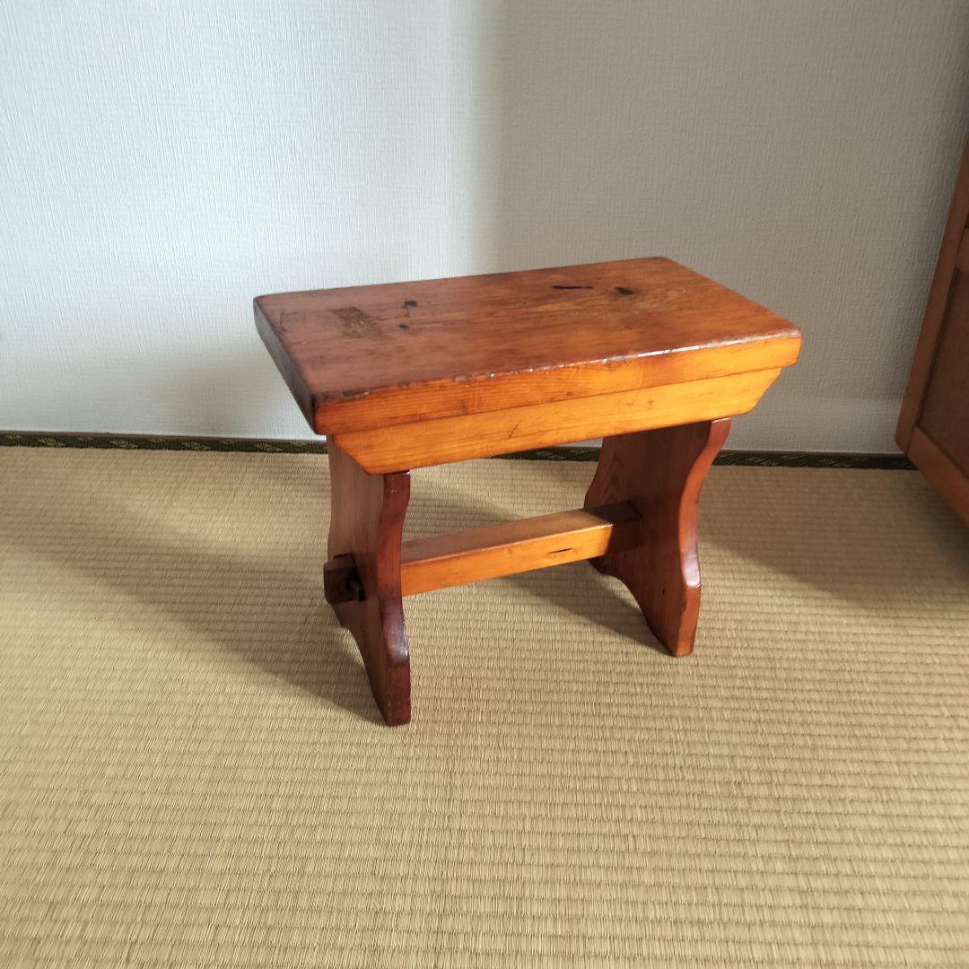 イギリスアンティーク　ロースツール　英国アンティーク木製チェア