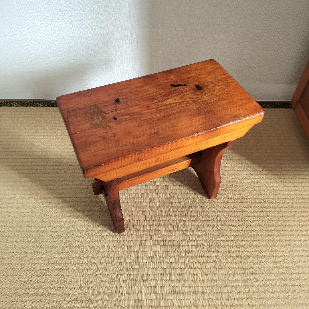 イギリスアンティーク　ロースツール　英国アンティーク木製チェア