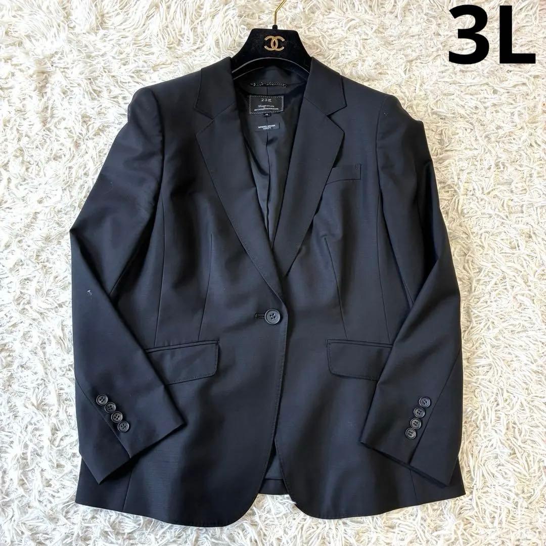 Theory セオリー テーラードジャケット ブラック 大きいサイズ 3L