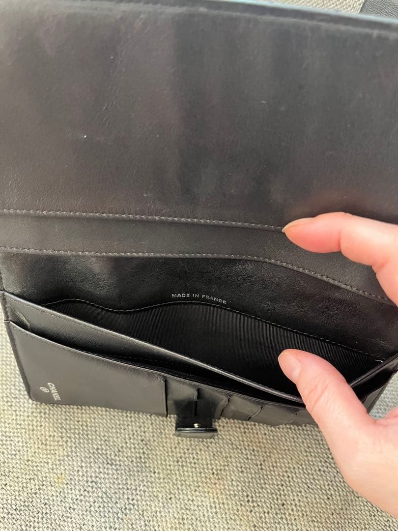 訳あり　CHANEL ブラック キルティング 長財布　ステッチ　マトラッセ