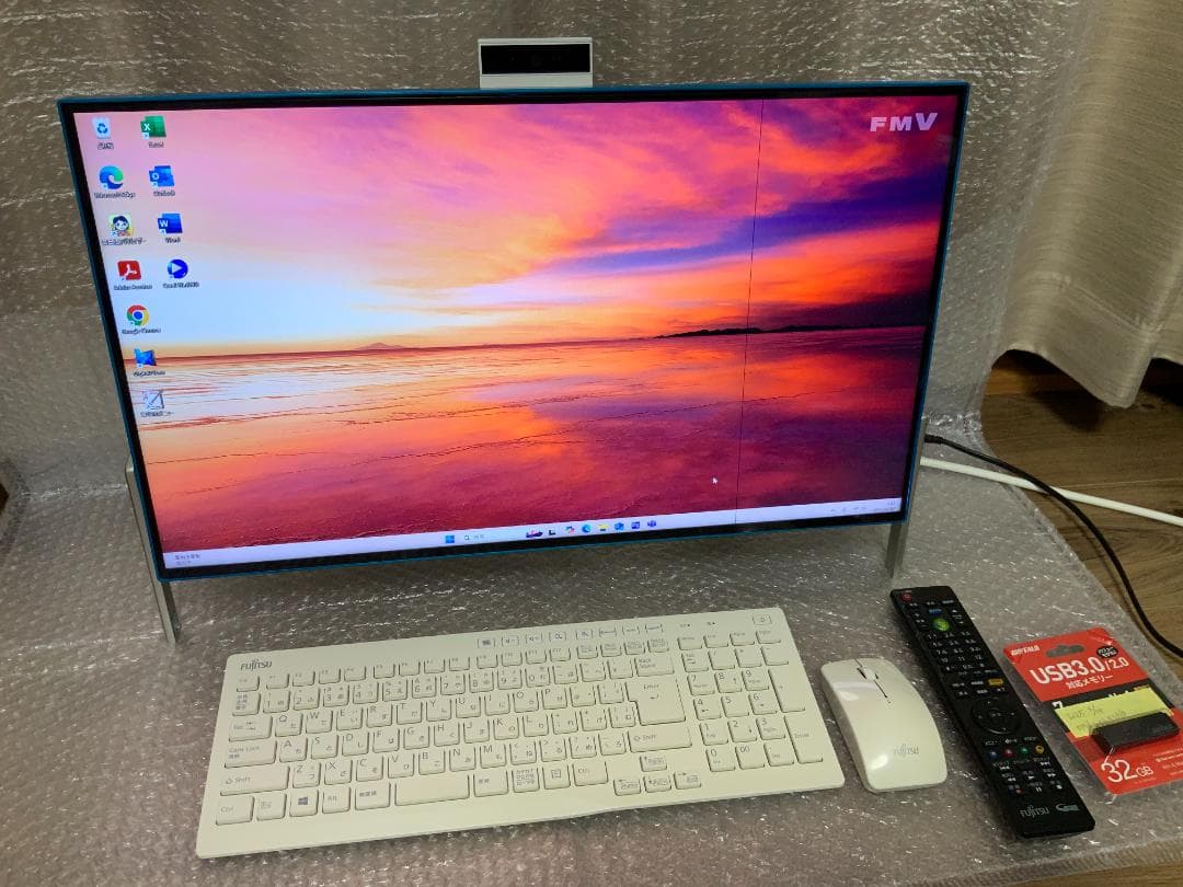 FMVF56B3AB/Win11/8GB/i3/Office有/TV有/液晶不良