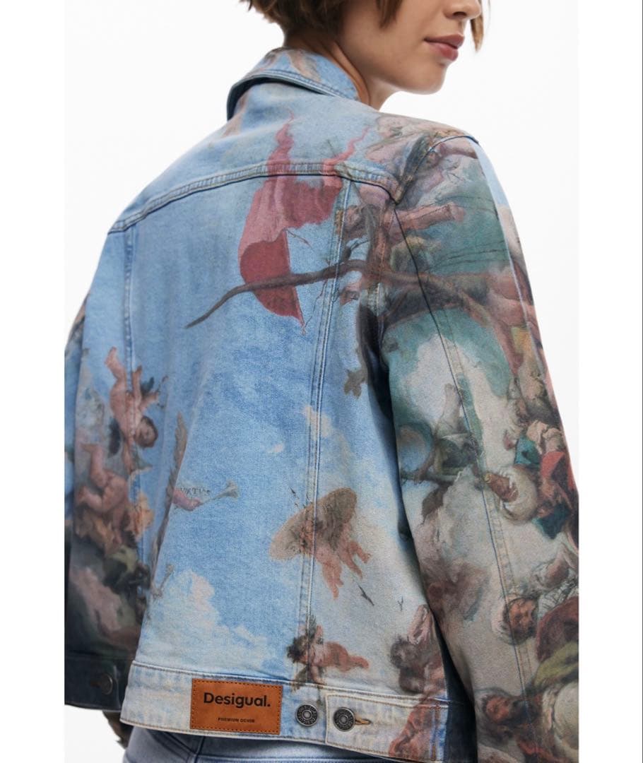 Desigual ルネサンスプリント デニムジャケット