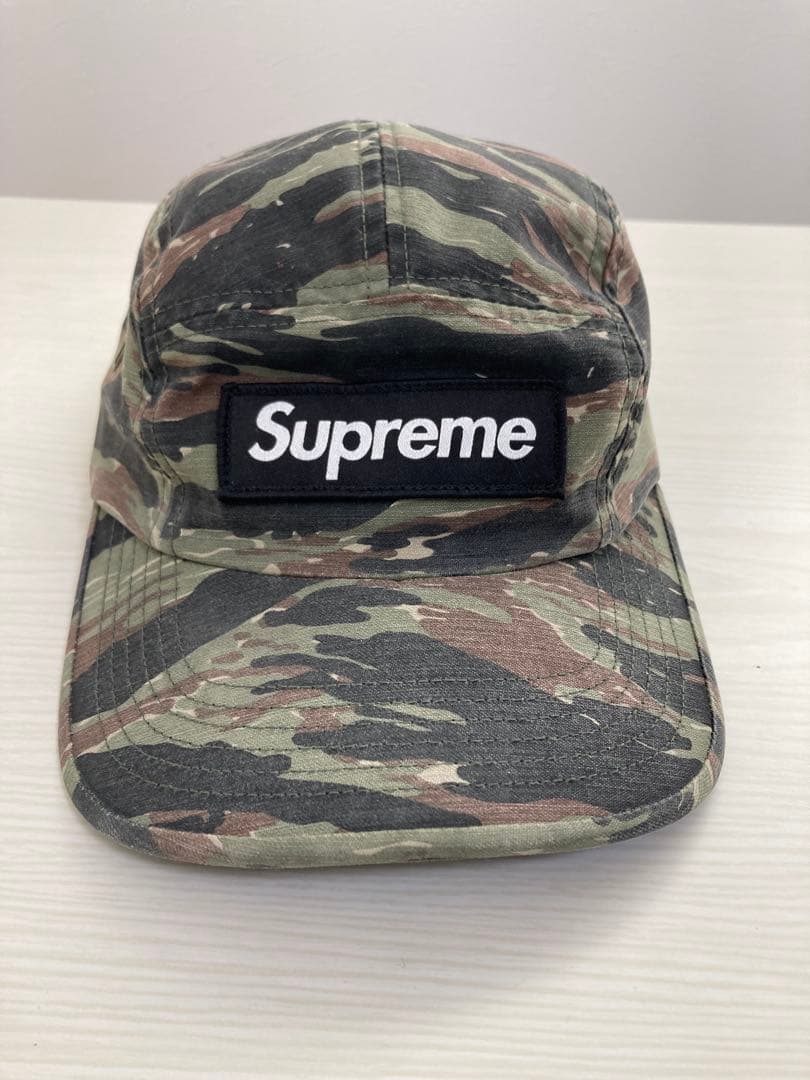 帽子 SupremeMilitaryCampCapOliveTigerCamo24SS