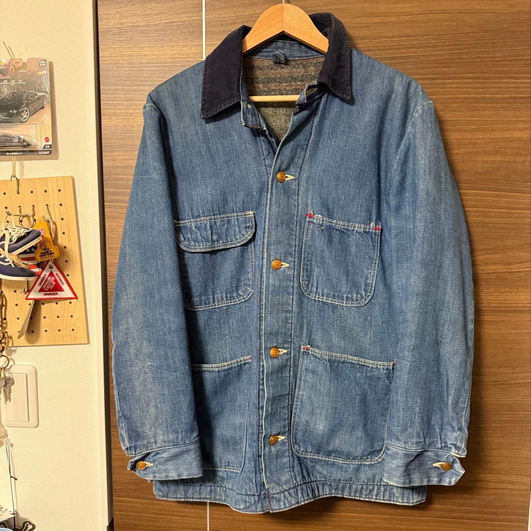 60〜70s Wrangler デニムカバーオール ブランケット付き サイズ36