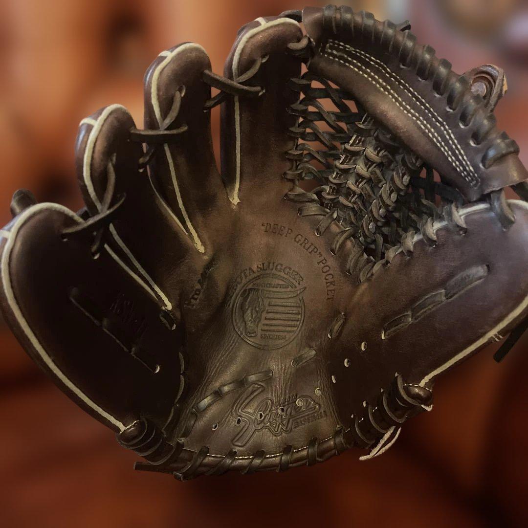 久保田スラッガー 限定品 KSN-J1 少年 軟式用 中指 ロゴ入り 左投げ