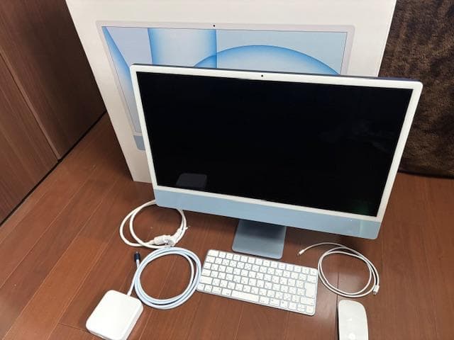 Apple iMac 24inch M1 ブルー 本体＋付属品＋元箱