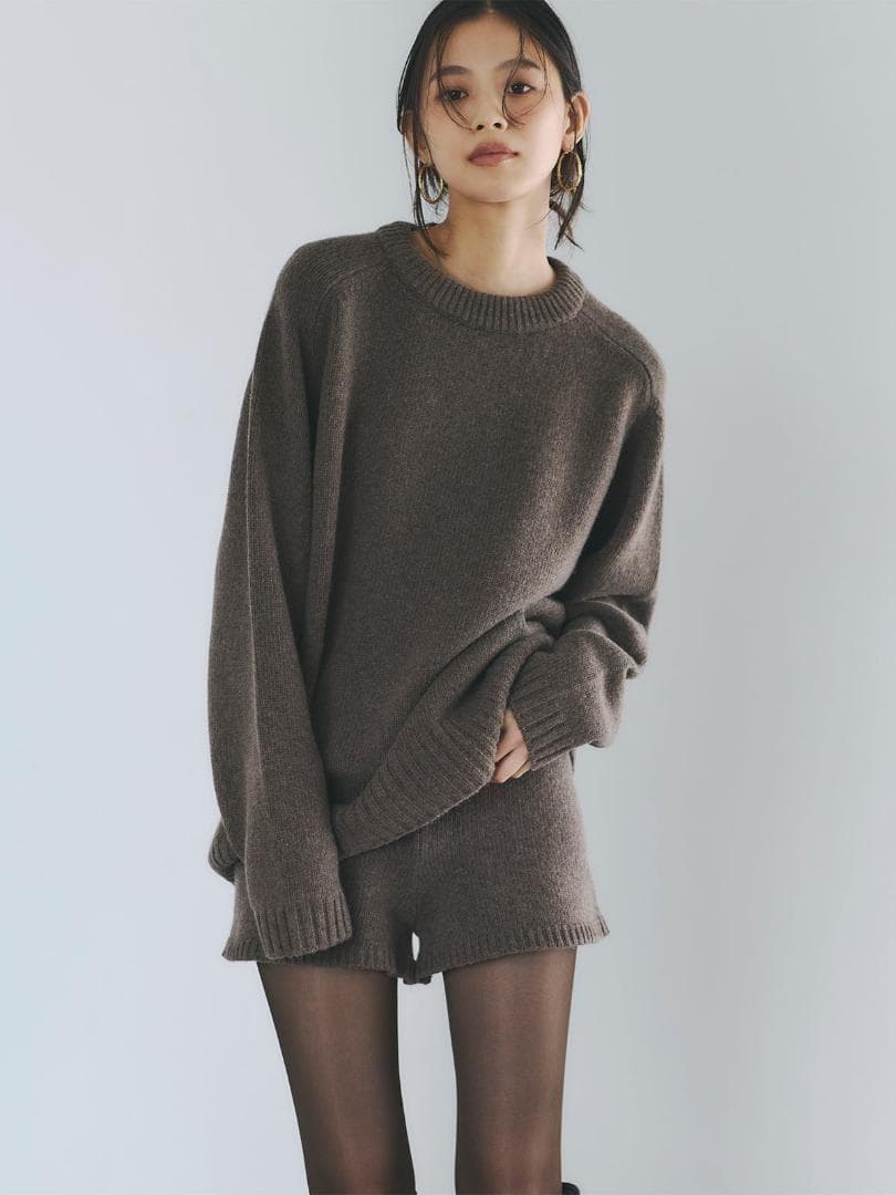 新品 完売品 即日発送 anuans HAMILTONショートパンツ ブラウン