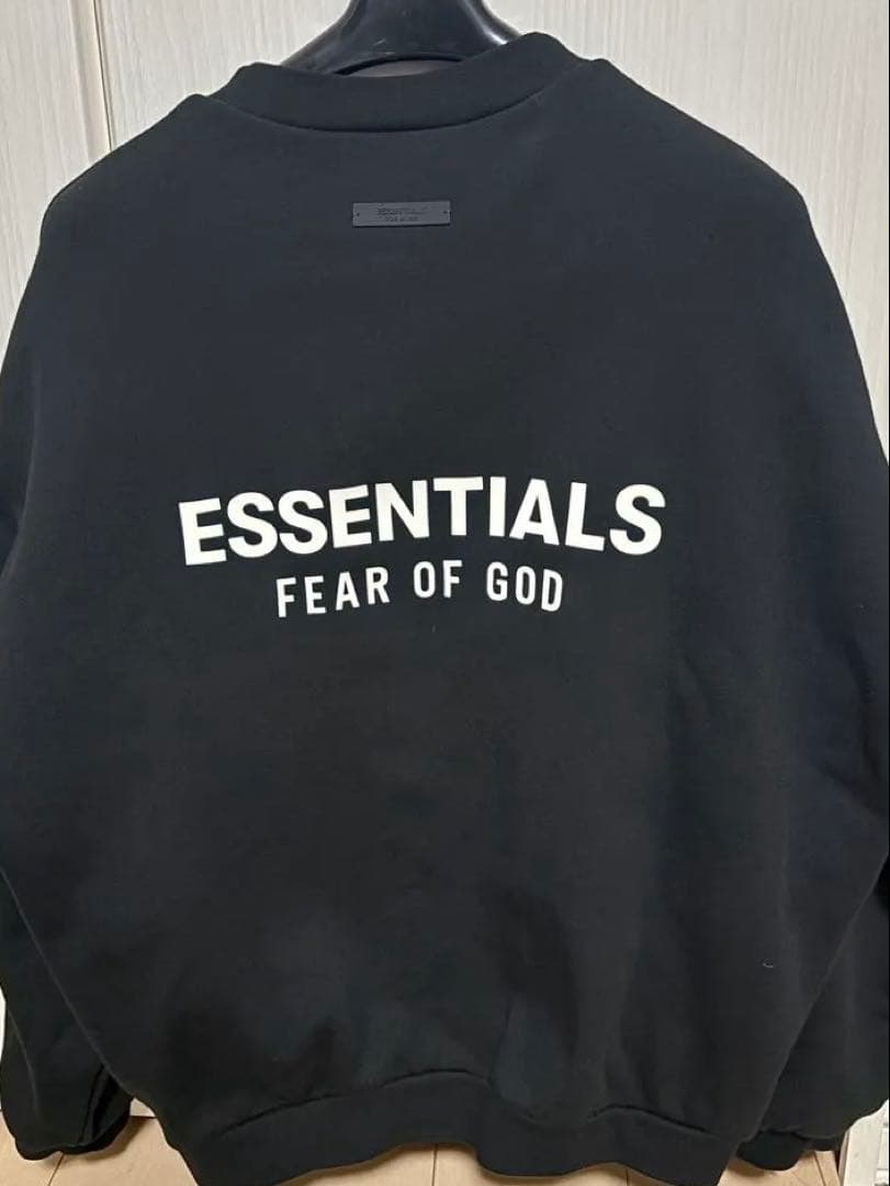 ESSENTIALS FEAR OF GOD ブラック スウェット S