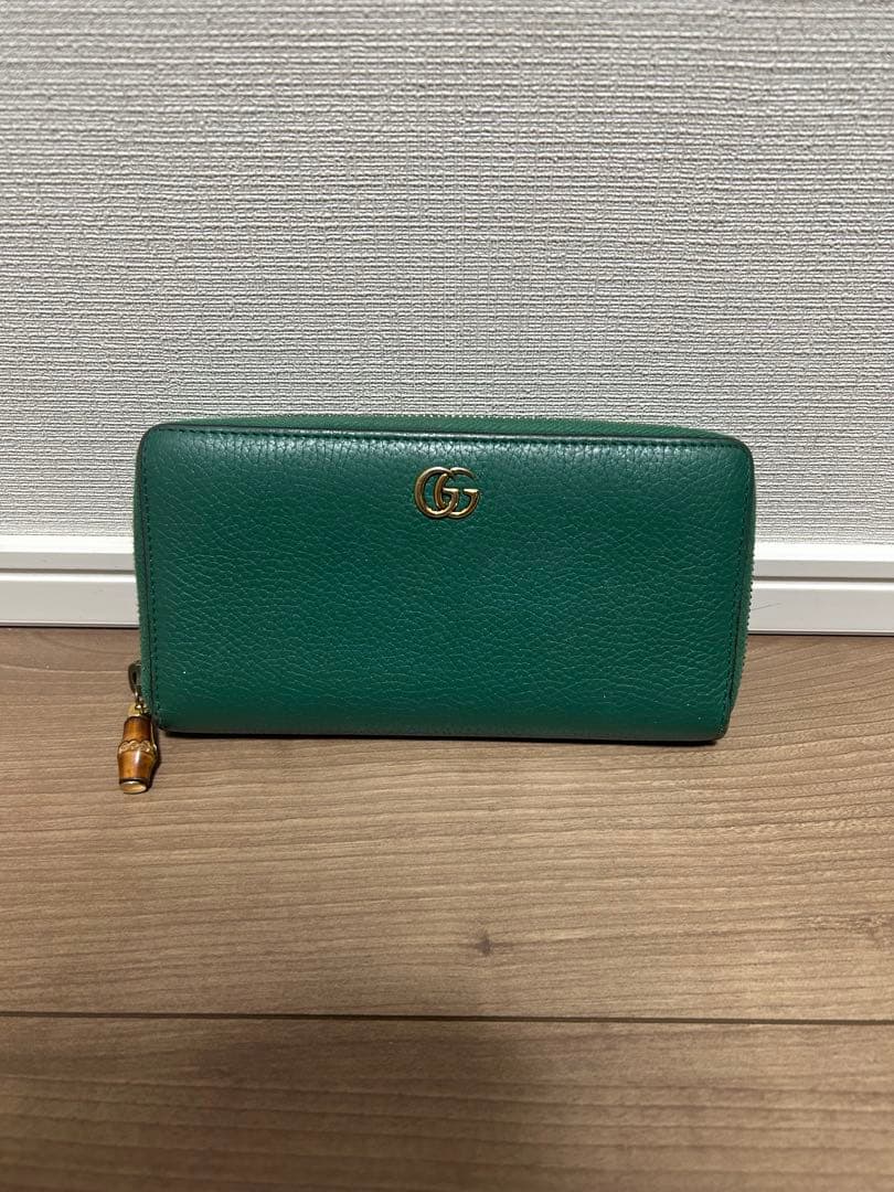 GUCC 緑色長財布