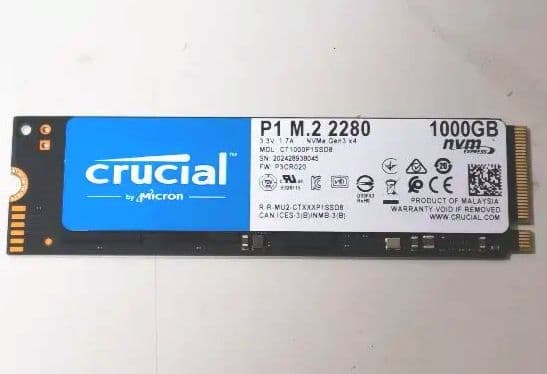 内蔵型SSD Crucial P1 M.2 2280 1000GB SSD