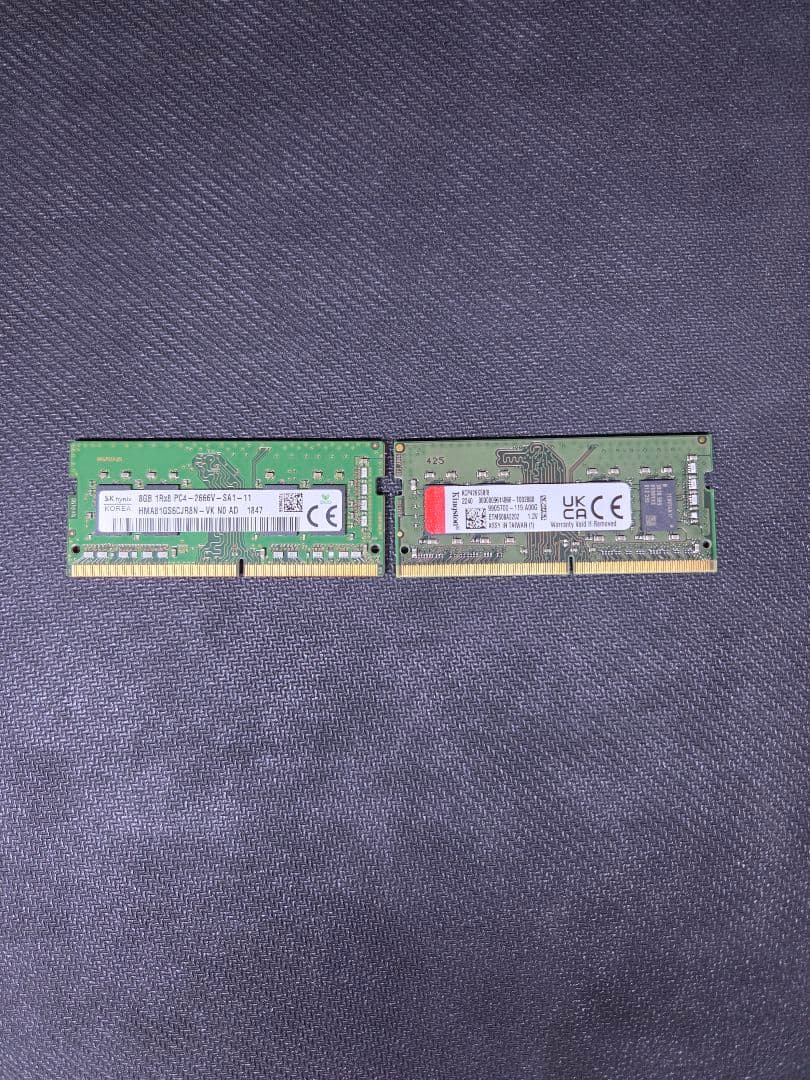 8GB×2 DDR4 メモリ PC4-2666V