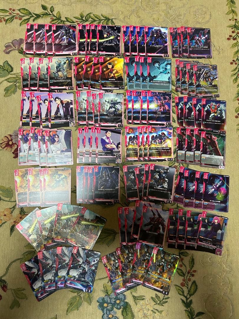 ガンダムカードゲーム　LR以下4コン　赤　GD02