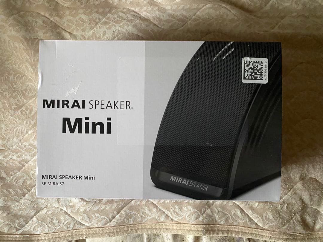 新品未開封　ミライスピーカーミニ　13時まで値下げ！少しばかり値段交渉応じます。