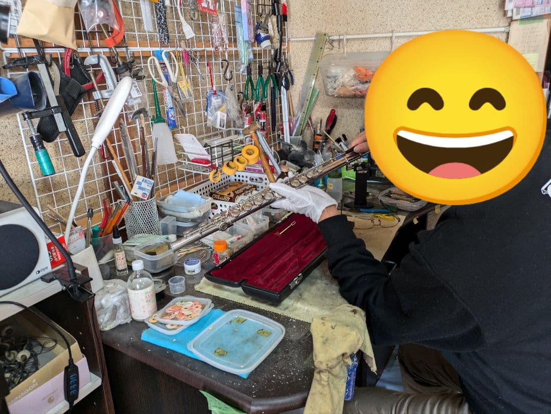 フルート　調整済　YAMAHA YFL22S （Eメカ無し　銀メッキ仕様）