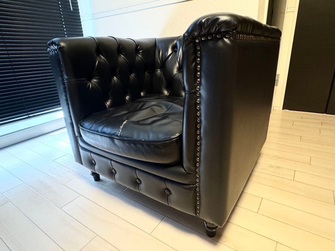 VINCENT チェスターフィールド 一人掛け ソファ