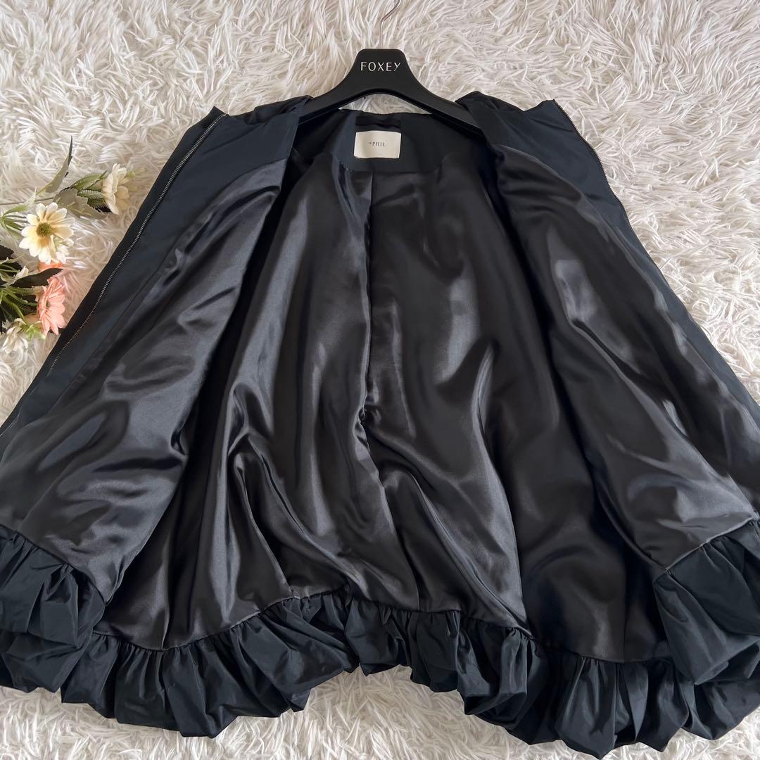 LE PHIL ルフィル ケープ バルーン ブルゾン ブラック