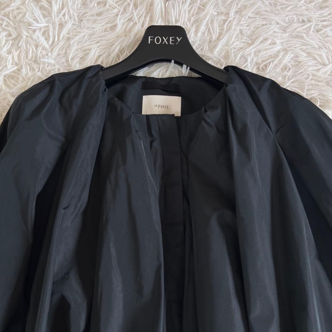 LE PHIL ルフィル ケープ バルーン ブルゾン ブラック