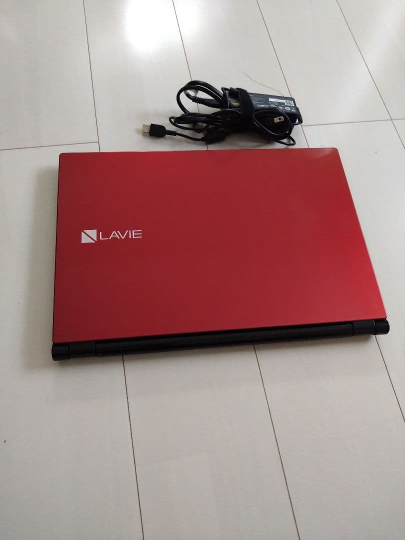 LAVIE NS350/D ノートPC レッド ACアダプター付き