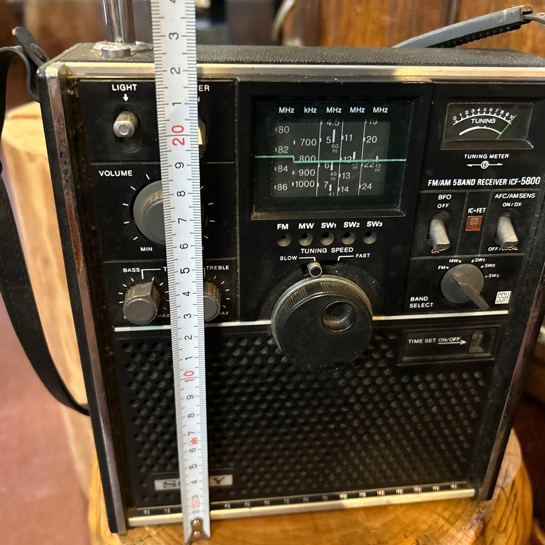 ソニー製BCLラジオ　スカイセンサー ICF-5800 昭和レトロ