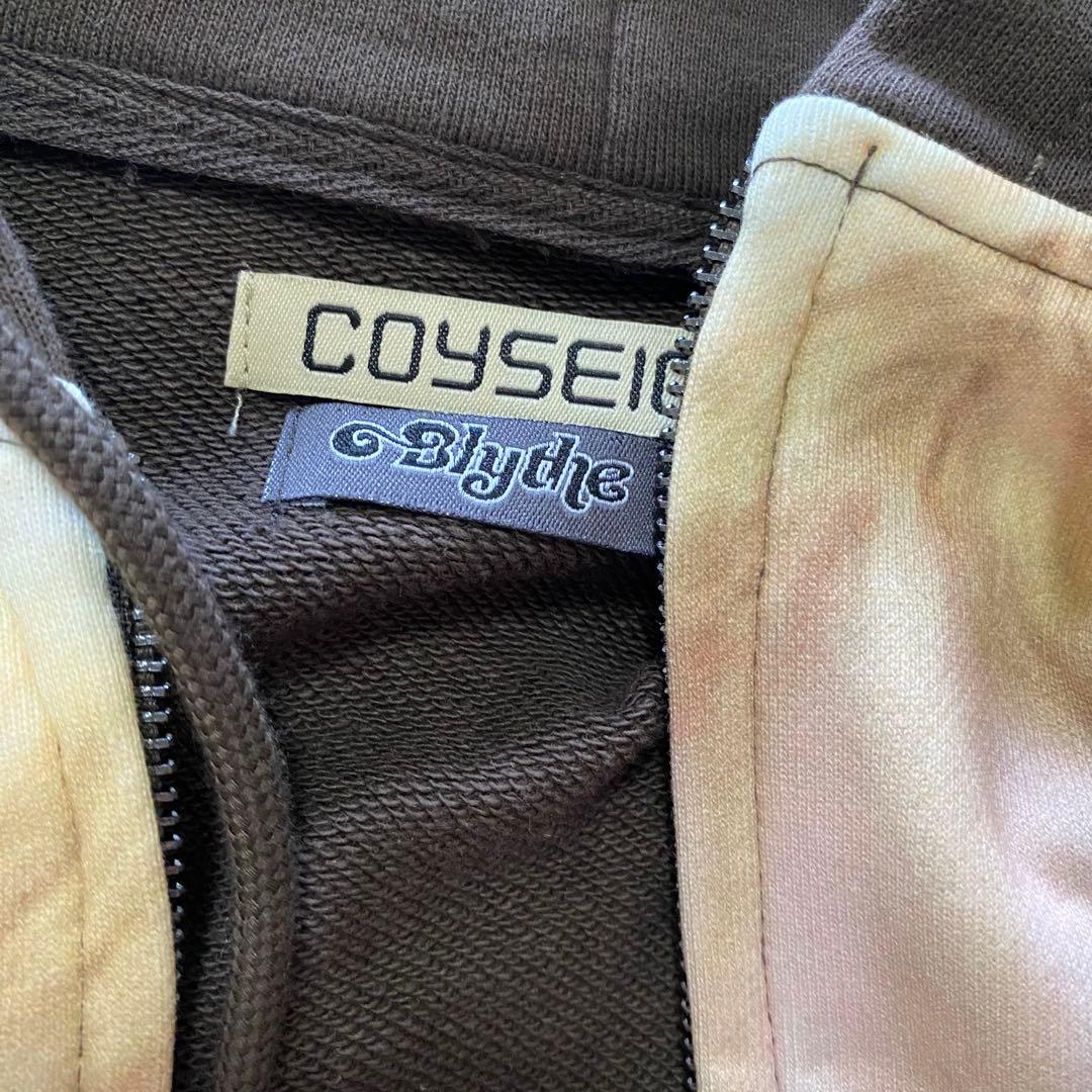 COYSEIO Ear Muff イヤーマフ フード ジップ ブラウン