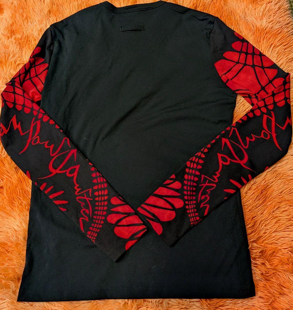 ジャンポールゴルチェ黒と赤の長袖トップス　美品