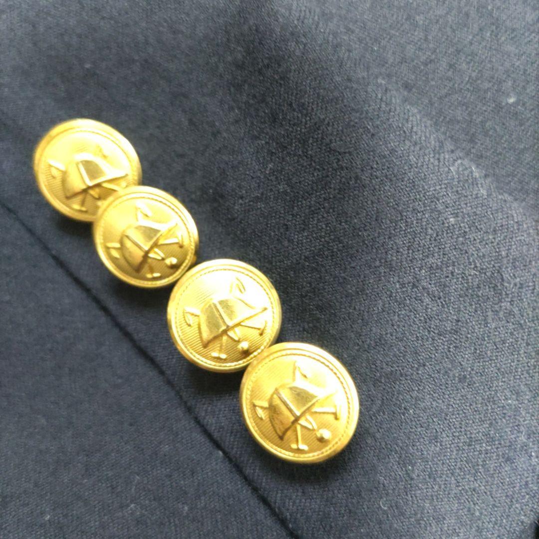 ポロバイラルフローレン 120 男の子 セットアップ 紺ブレ 金ボタン チェック