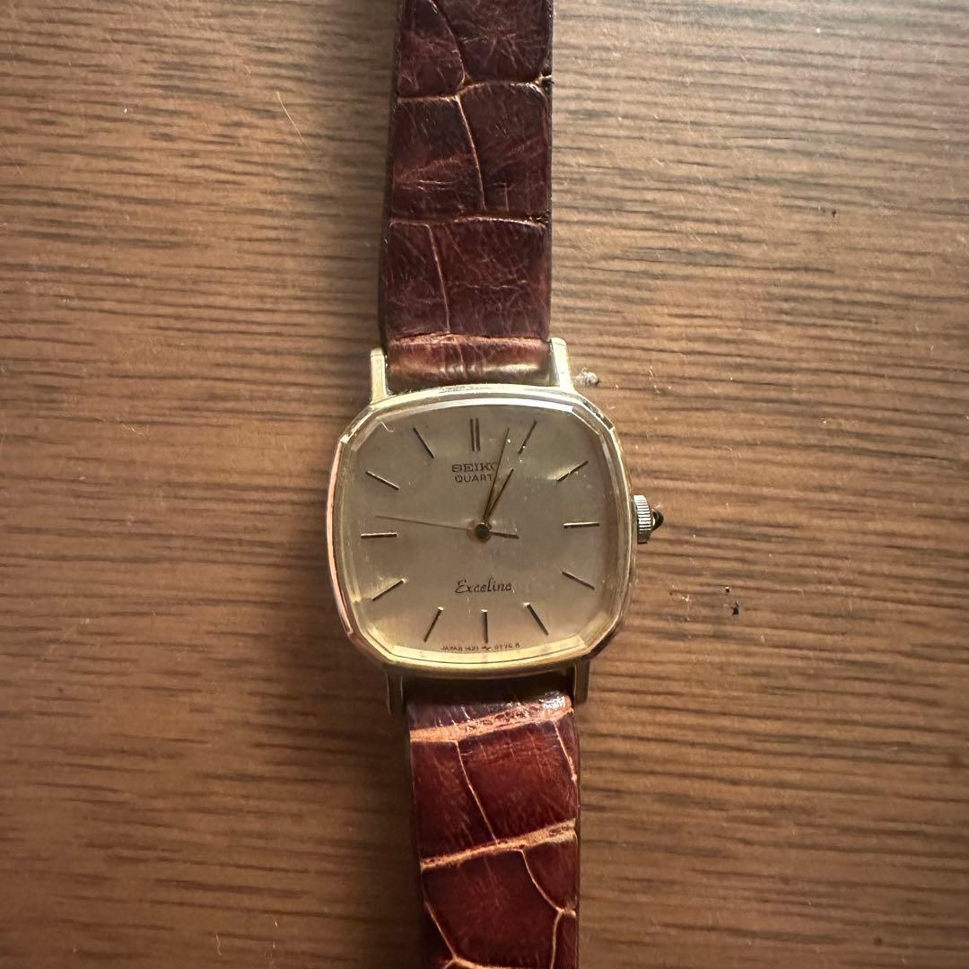 セイコー エクセリーヌ 腕時計 金 10KT SEIKO