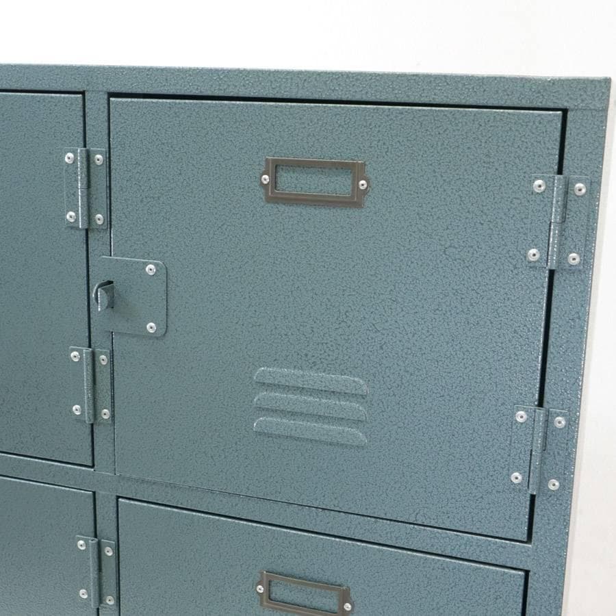 東谷 ラルド チェスト4D グリーン スチール ロッカー キャスター欠品