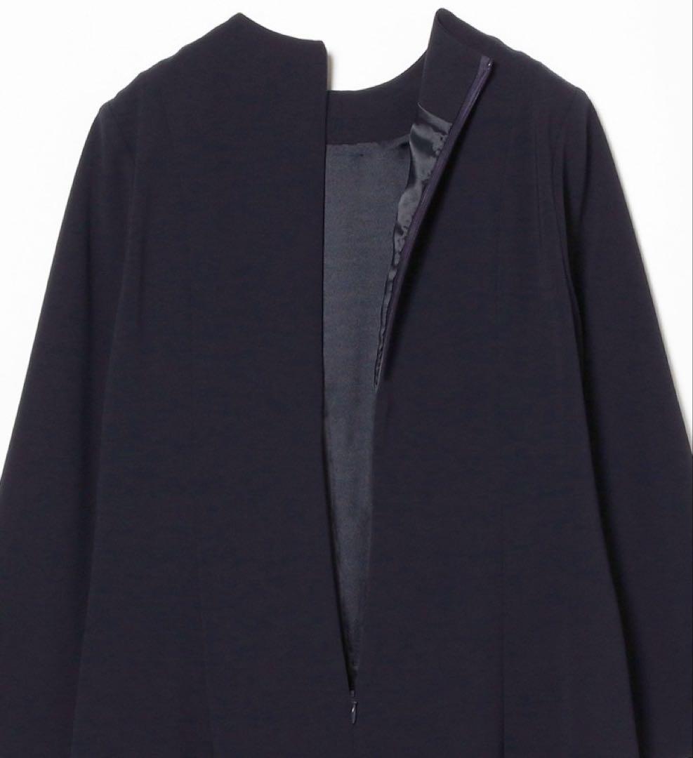 セレモニー　フォーマル　ベルト付 ドレス　ワンピース　長袖