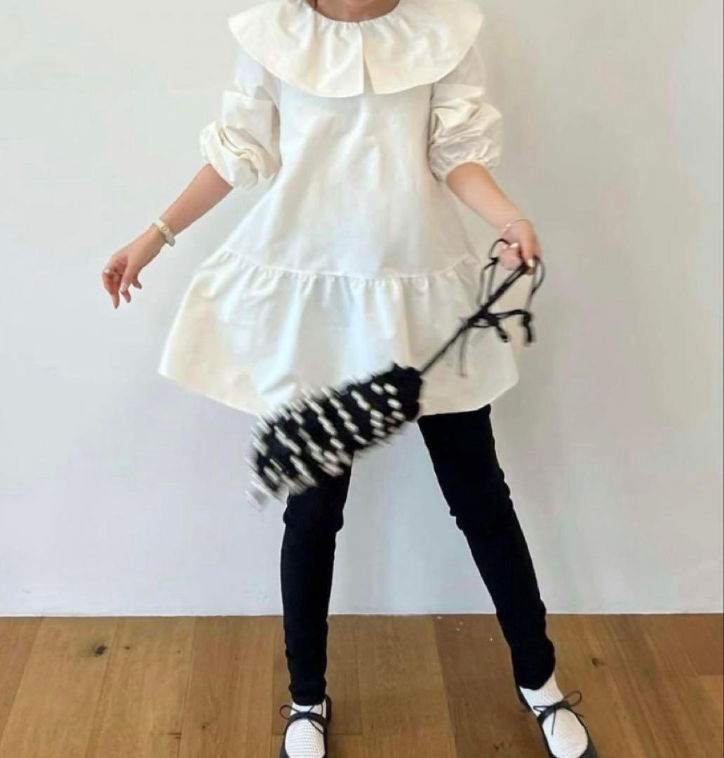 お値下げ アンミヌ ☆フリルカラーボリュームチュニック☆