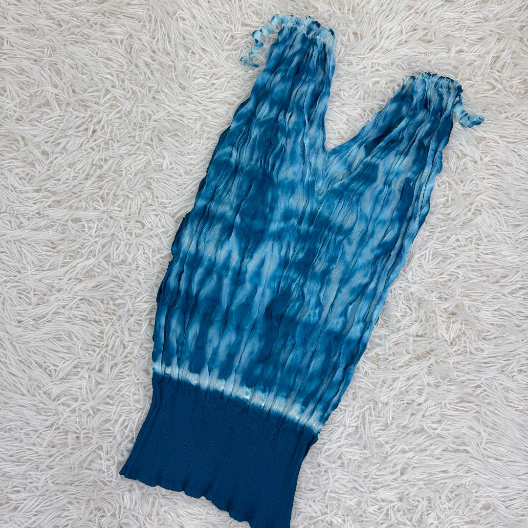 【美品】issey miyake me ノースリーブ　プリーツ　グラデーション