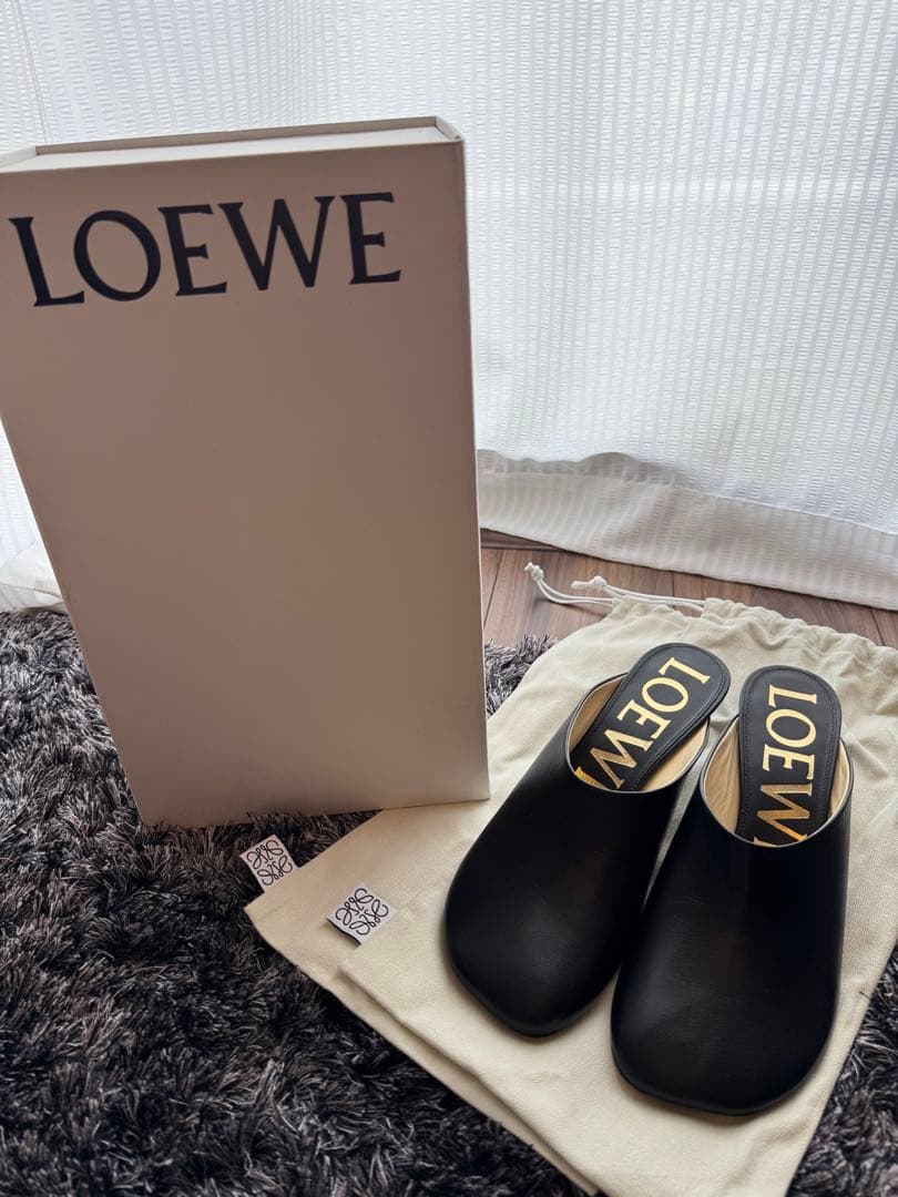 LOEWE トイ ブラック ミュール 38 新品未使用 定価以下かなりお得!!