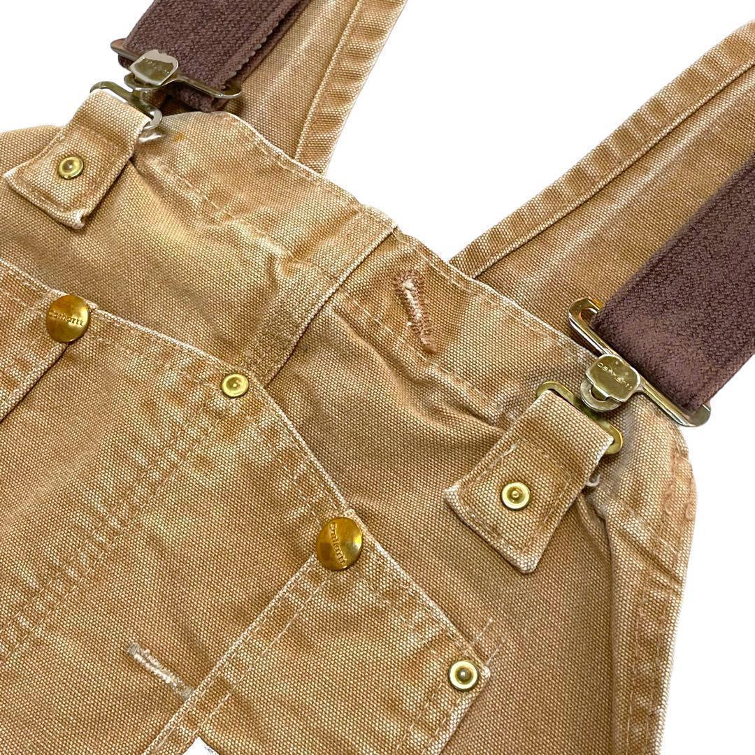 US古着 carhartt カーハート オーバーオール ダブルニー ビッグサイズ