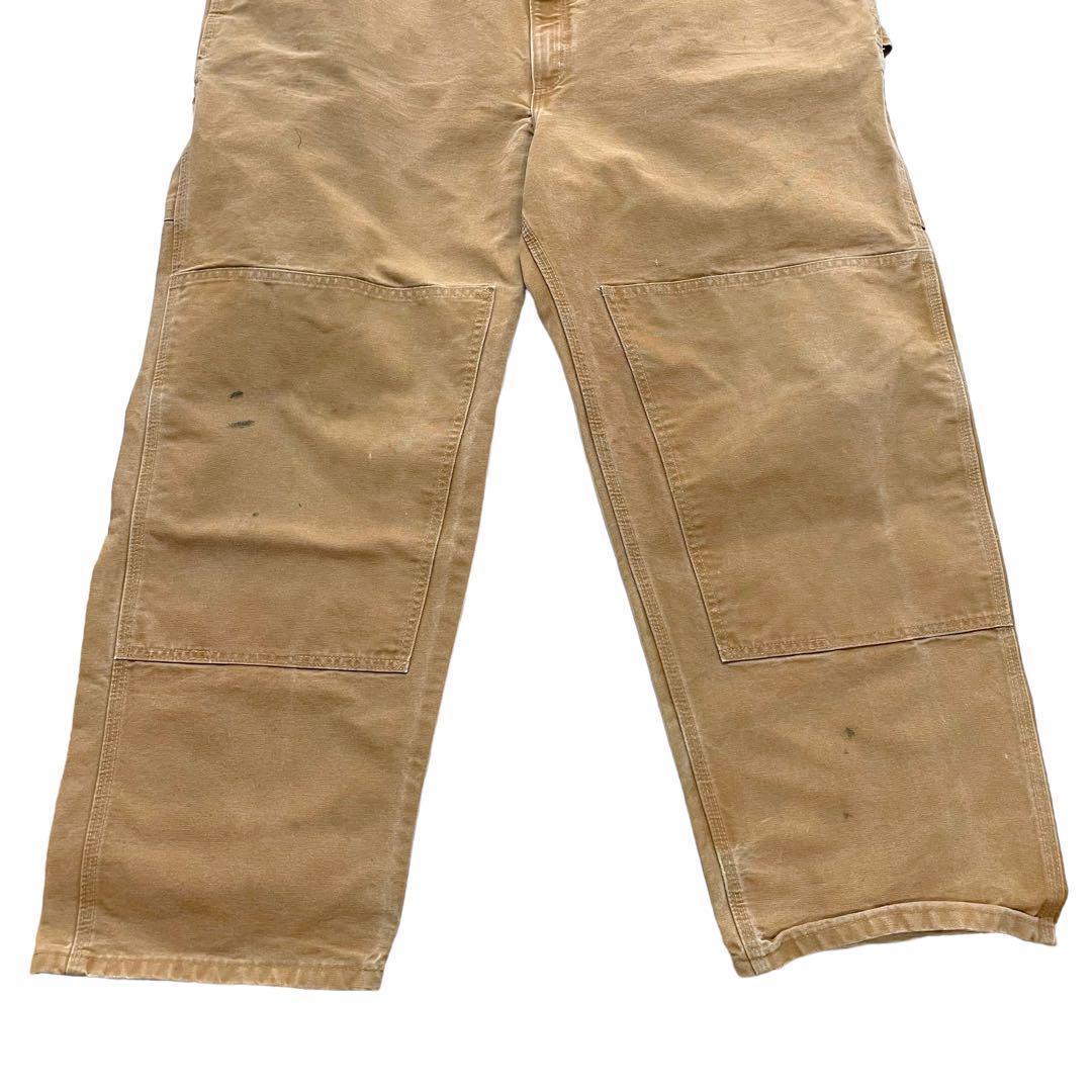 US古着 carhartt カーハート オーバーオール ダブルニー ビッグサイズ