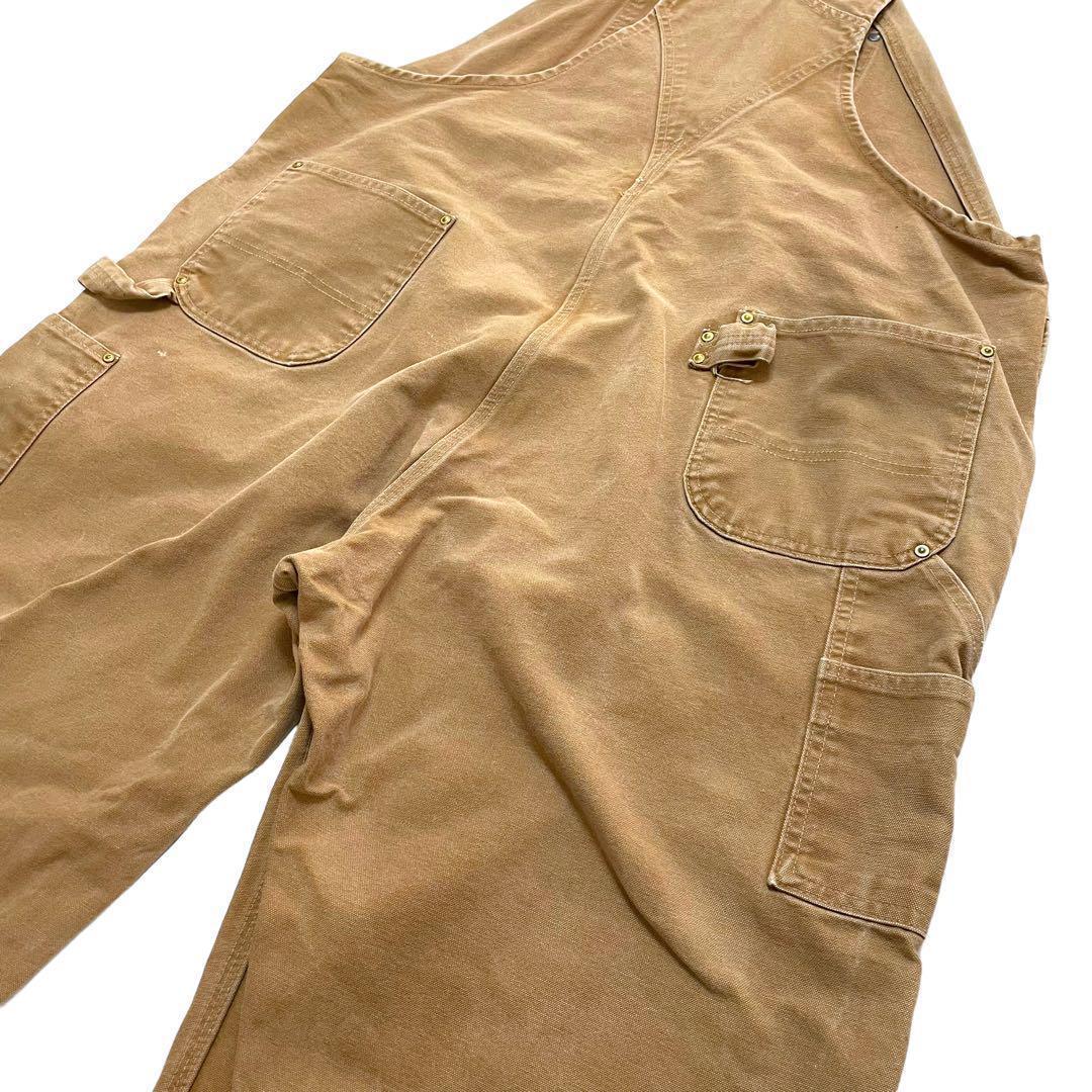 US古着 carhartt カーハート オーバーオール ダブルニー ビッグサイズ