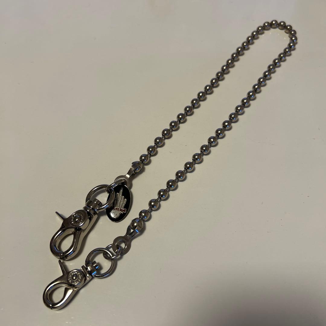 HYSTERIC GLAMOUR ウォレットチェーン　シルバー　63㎝