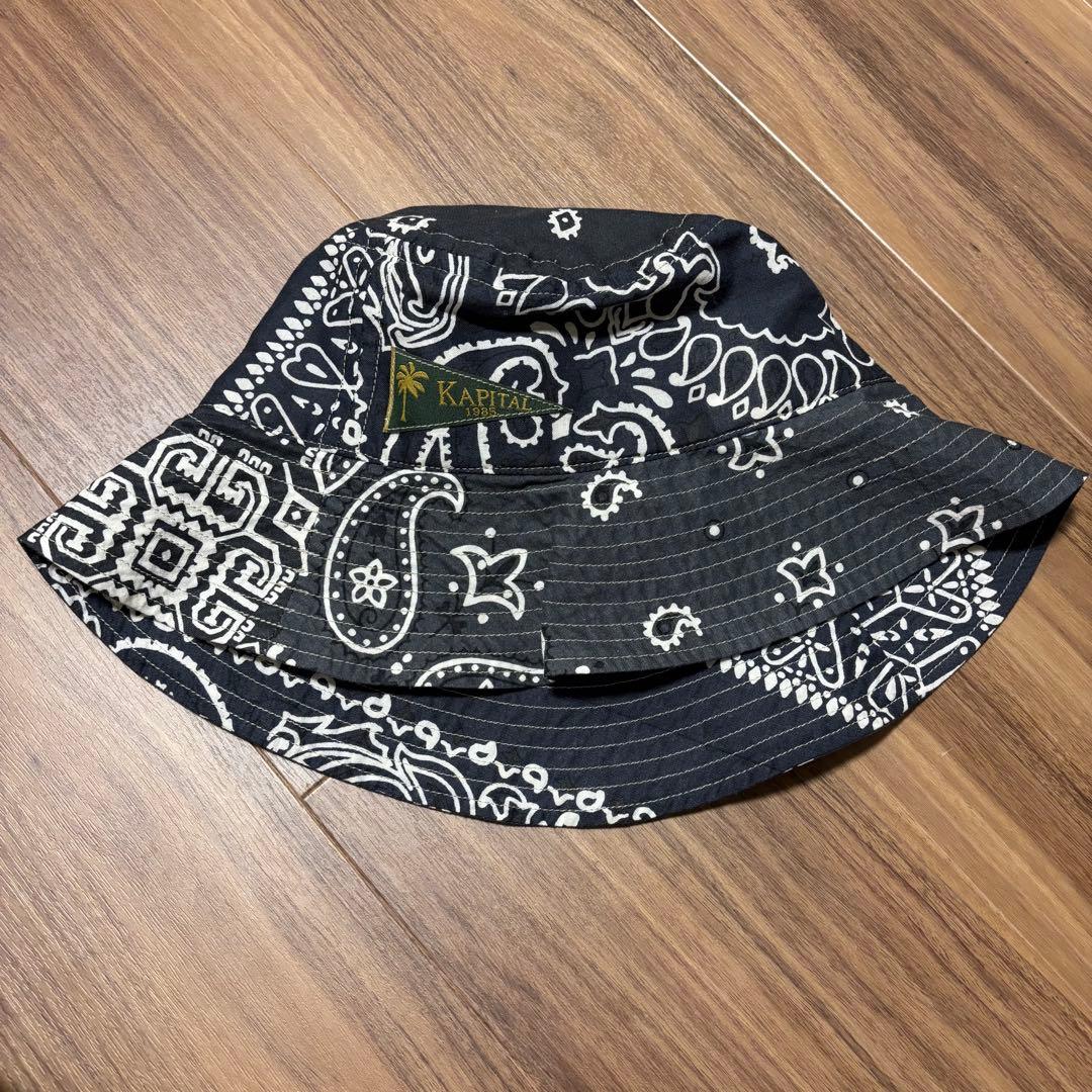 KAPITAL バンダナ柄 バケットハット サイズF