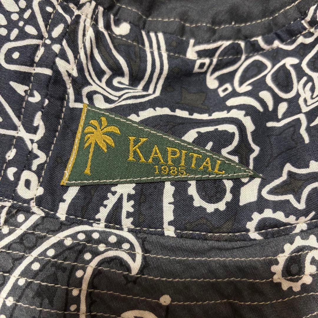 KAPITAL バンダナ柄 バケットハット サイズF
