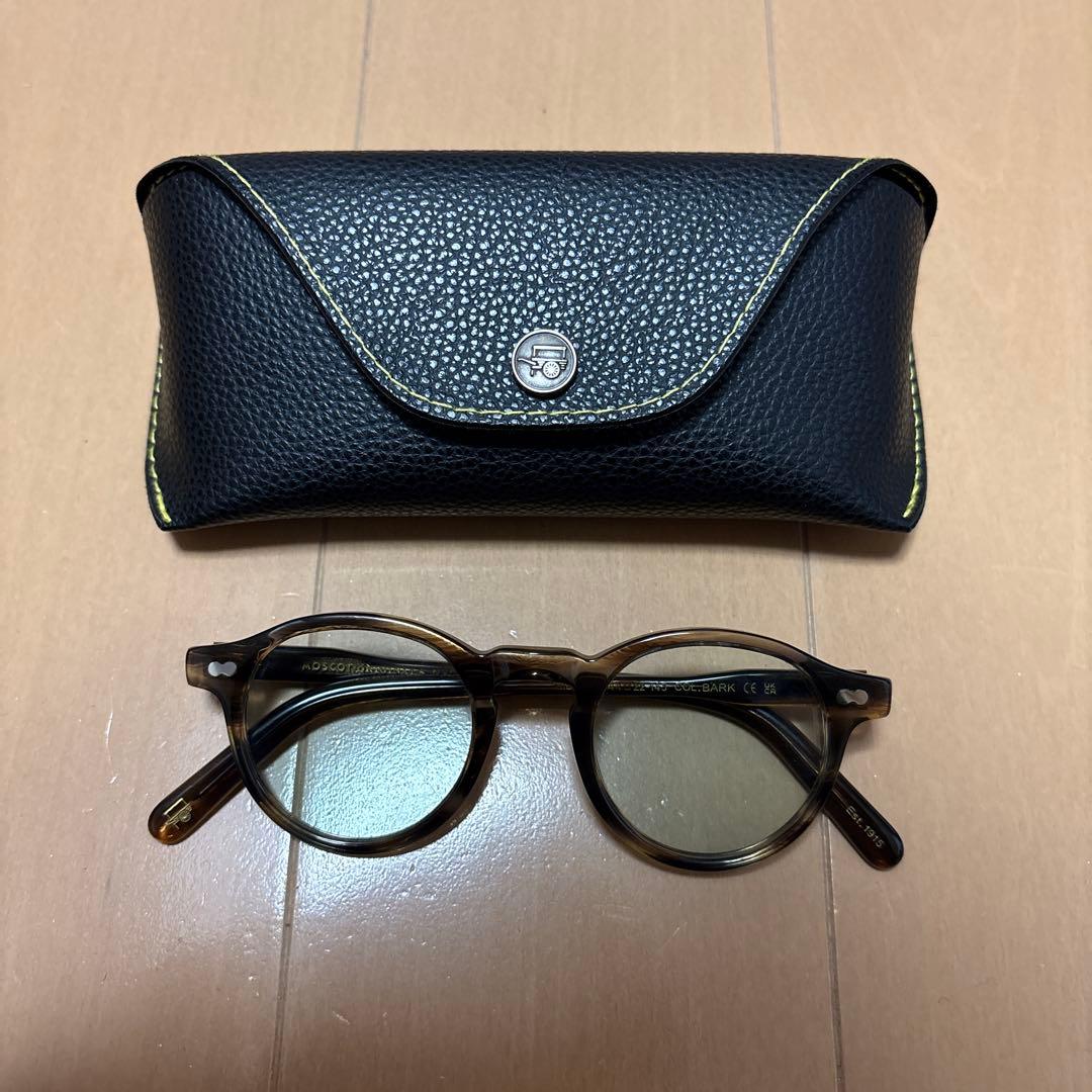 値下げ！　モスコット　ミルゼン　ブラウン　44　グリーンレンズ25%