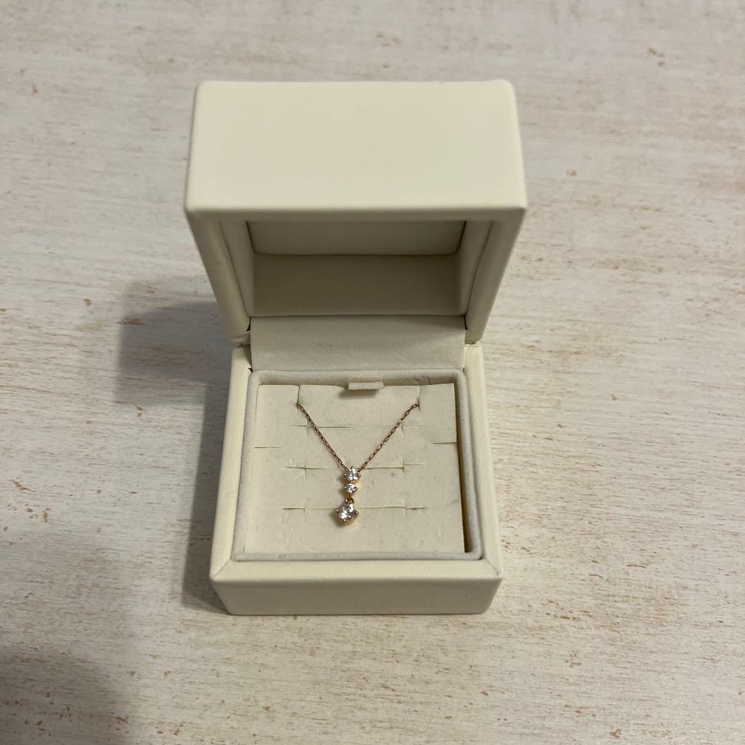 4℃ ローズゴールド ネックレス