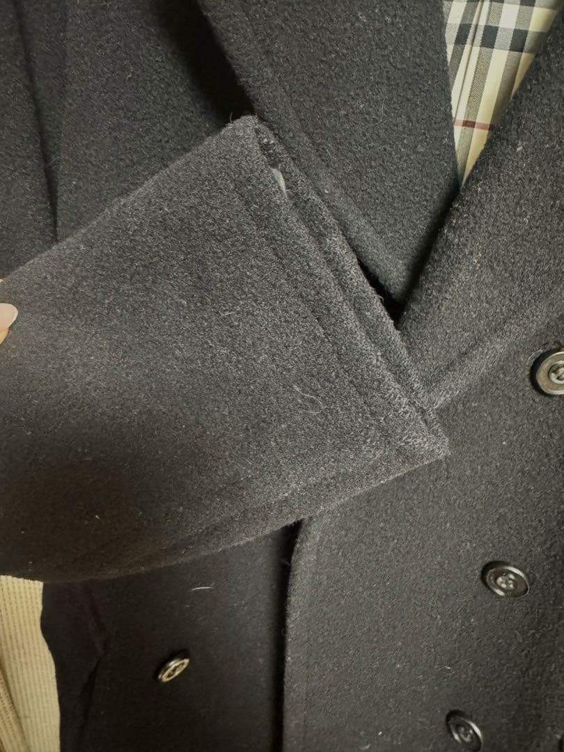 専用。BURBERRY BLUE LABEL ブラックピーコート