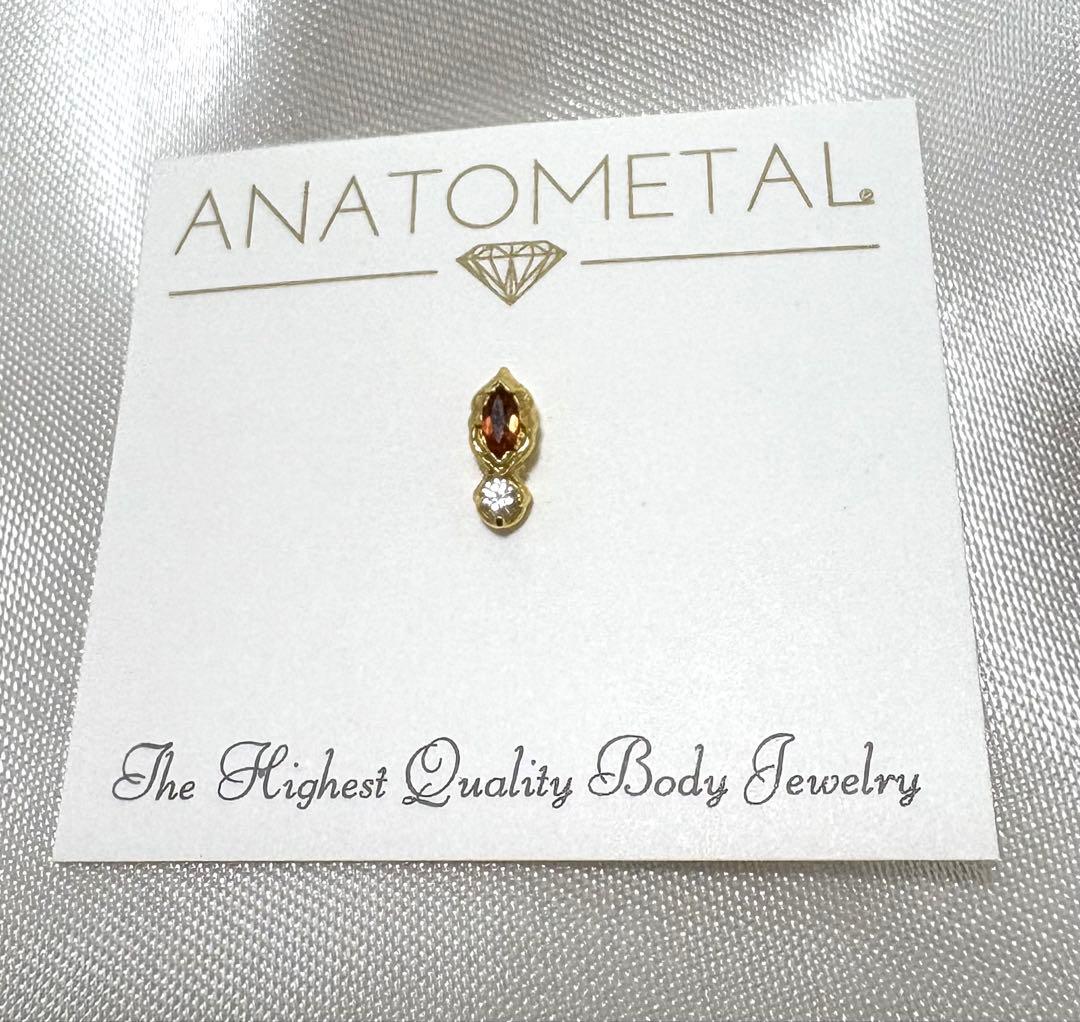 アナトメタル　ピアス　イザベラエンド　18金イエローゴールド　16g K18YG