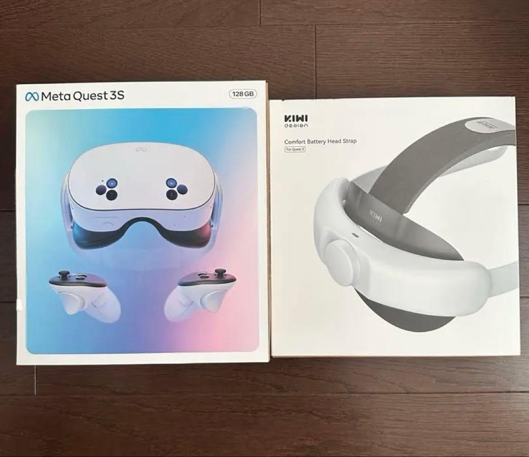 【美品】 Quest 3s バッテリー付きヘッドストラップ付