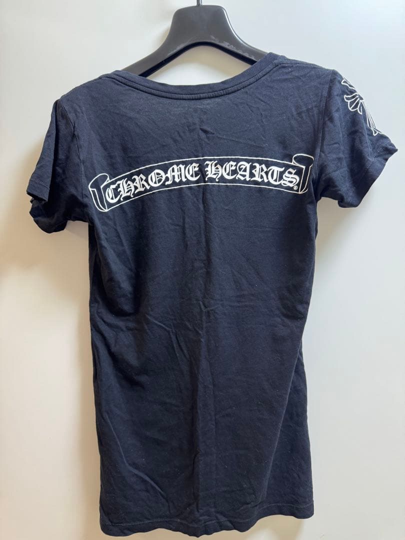 Chrome Hearts ブラック Vネック Tシャツ S