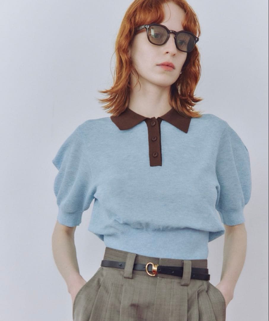 ラミーニットポロシャツ　アダムエロペ