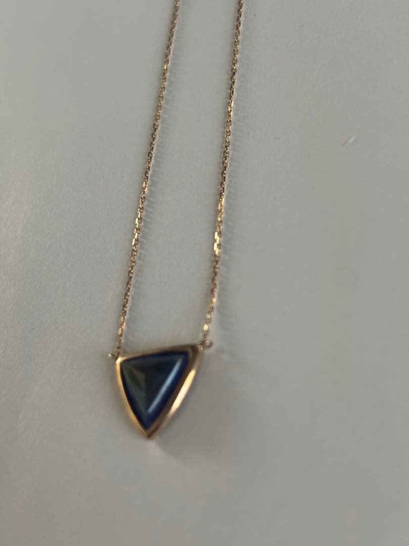 専用ageteアガットK10ネックレスラピスラズリ×ラブラドライト