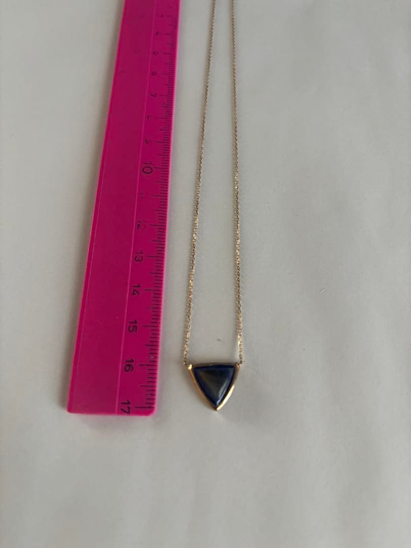 専用ageteアガットK10ネックレスラピスラズリ×ラブラドライト