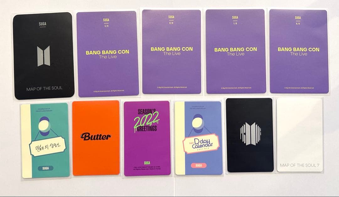 【公式】BTS SUGA ユンギ トレカ 54枚セット フォトカード まとめ売り